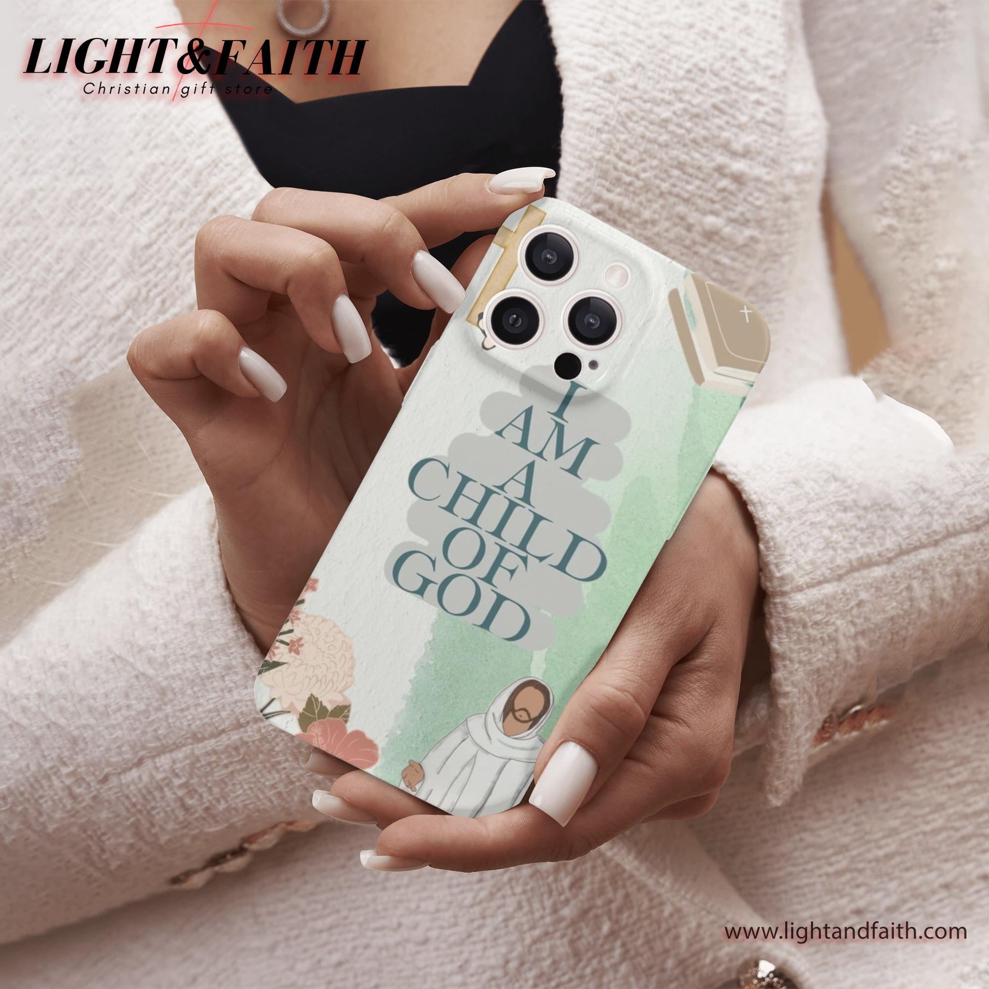 I Am A Child Of God Phone Case, Christian Phone Case, Bible Verse Phone Case, Religious Gift, PCLAF28